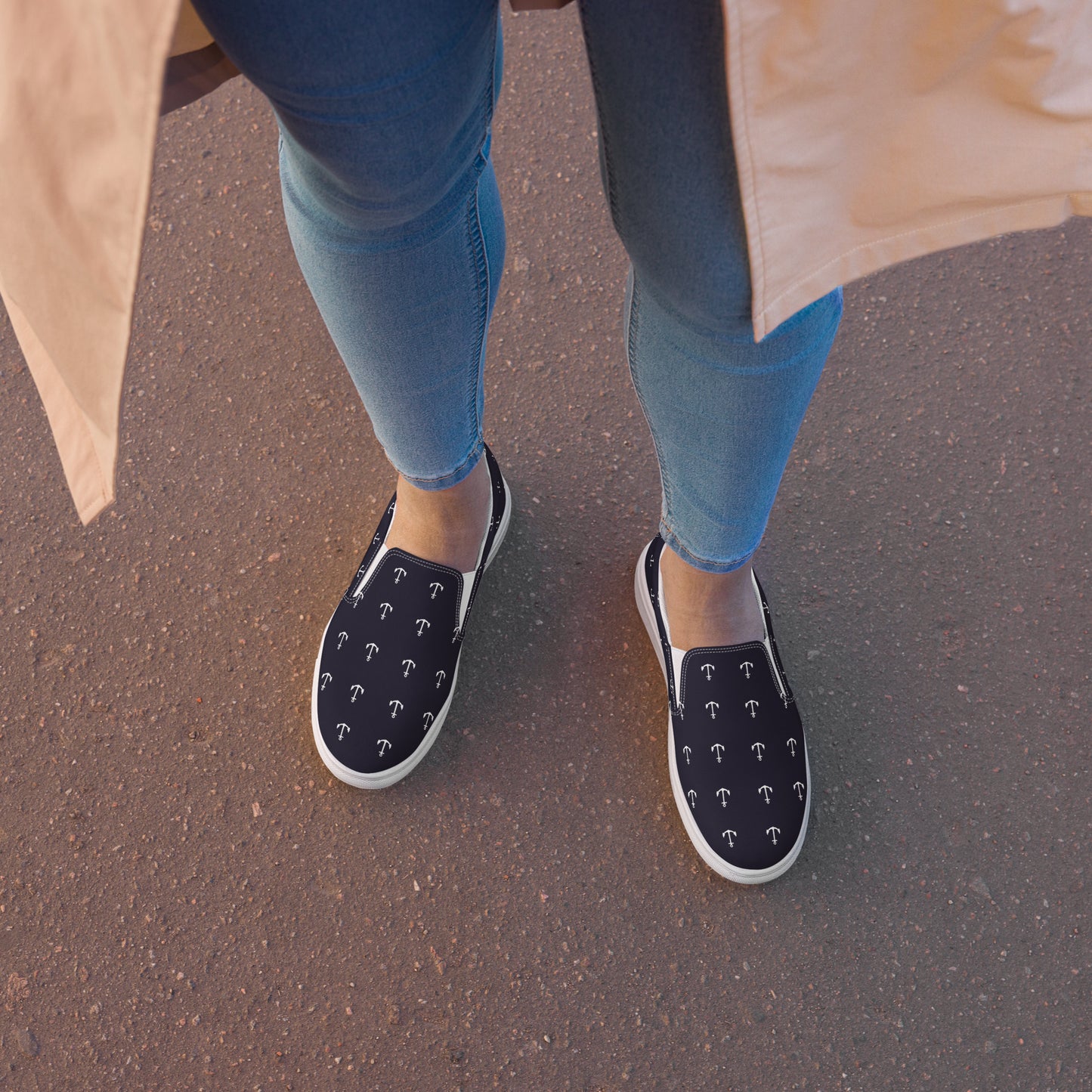 NAUTICAL Women’s Slip-On Canvas Shoes - SOULSKY 