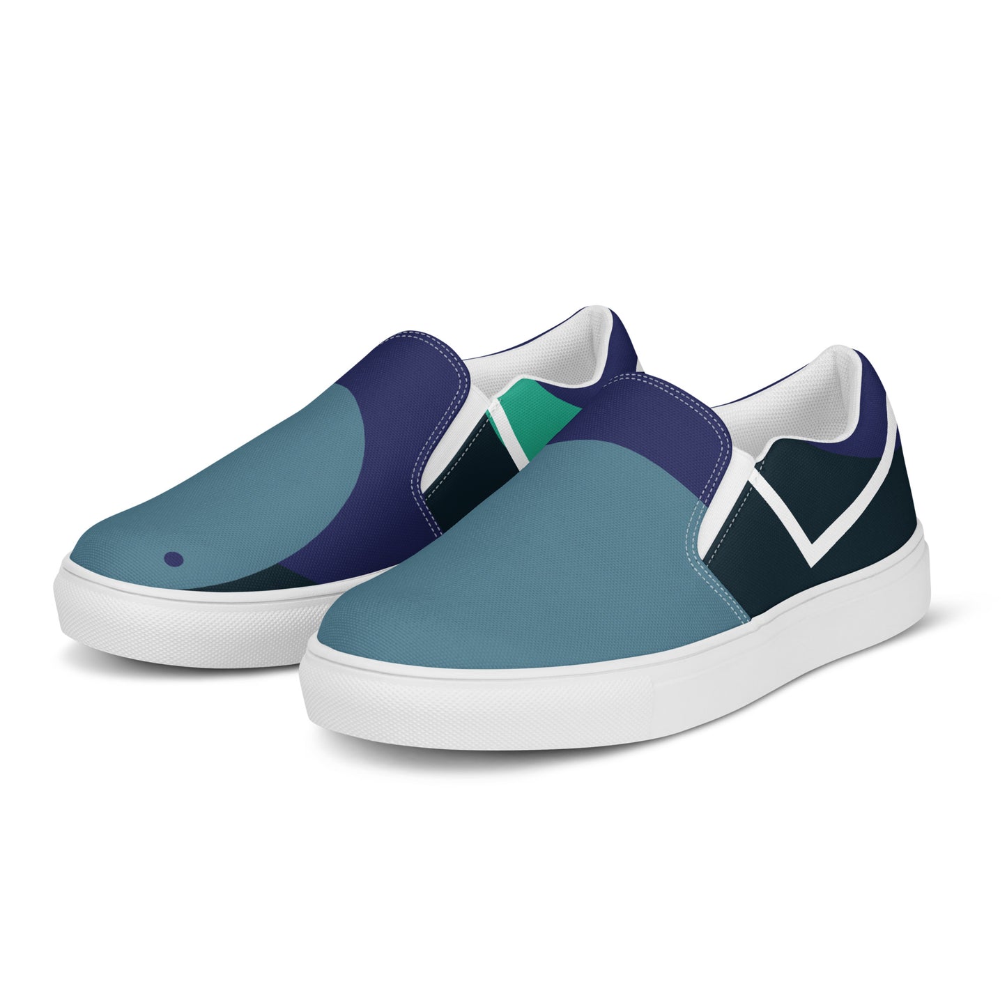 ARTIST Women’s Slip-On Canvas Shoes (Blue Shades)