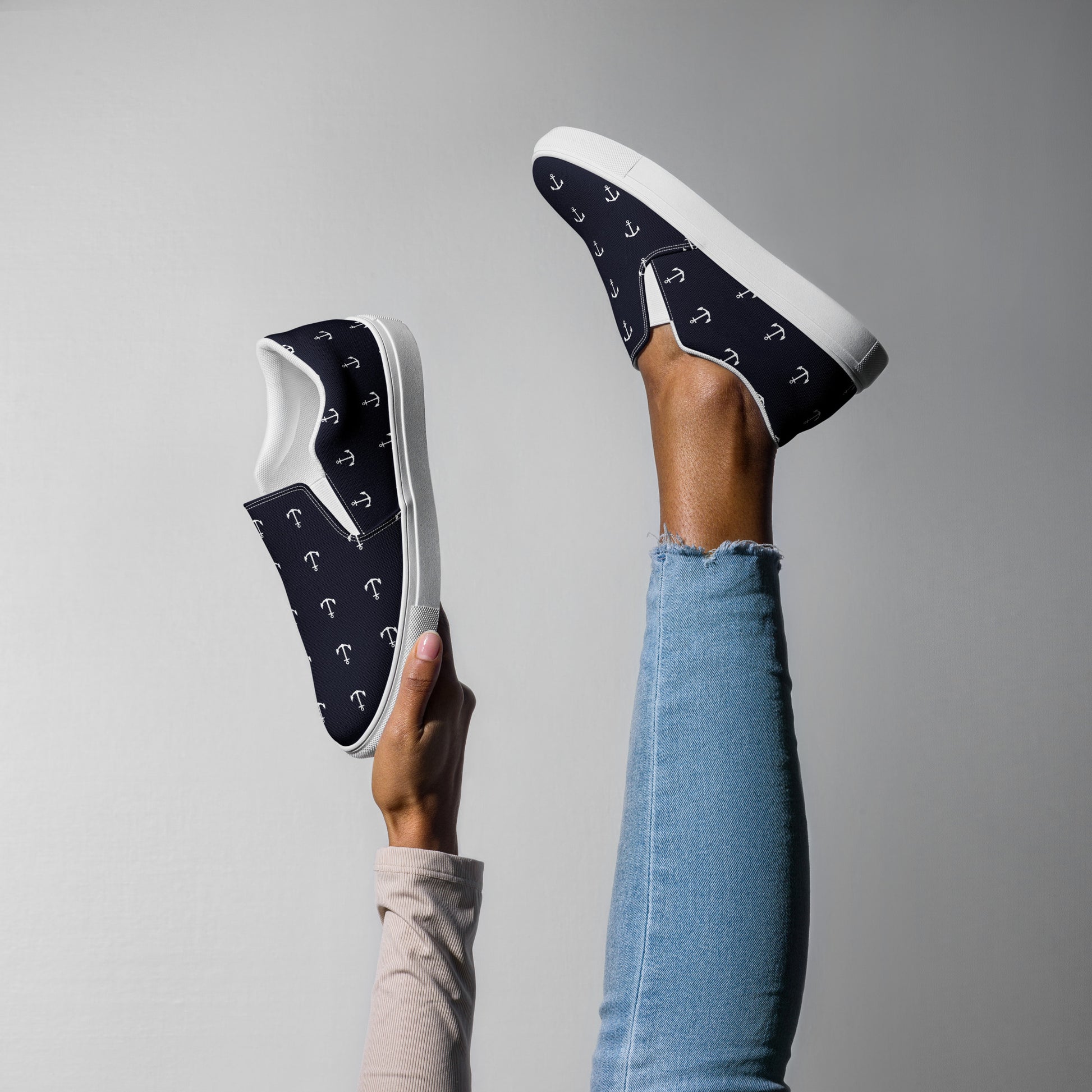 NAUTICAL Women’s Slip-On Canvas Shoes - SOULSKY 