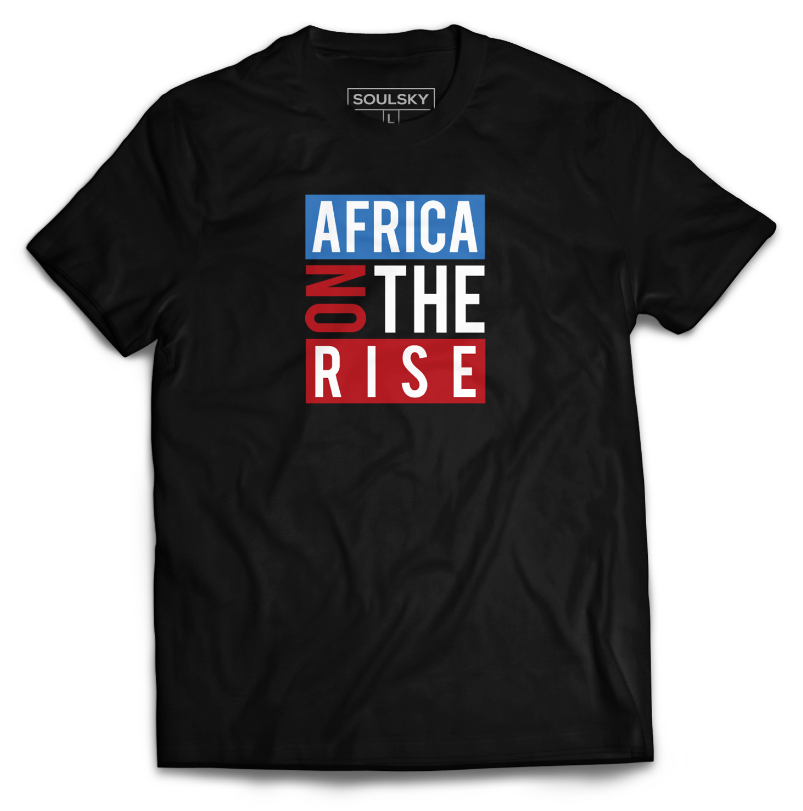 Best AFRICA ON THE RISE Black O-Neck T-Shirt Online