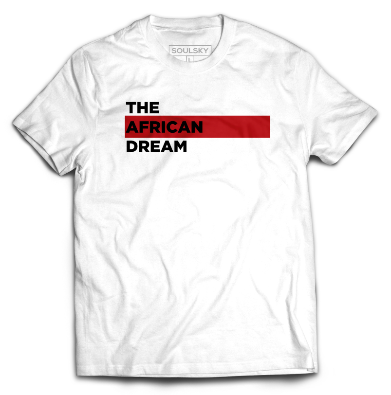 Best O-Neck Unisex THE AFRICAN DREAM T-Shirt - White Online 