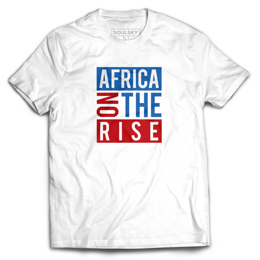 AFRICA ON THE RISE Tee (White) - Kids