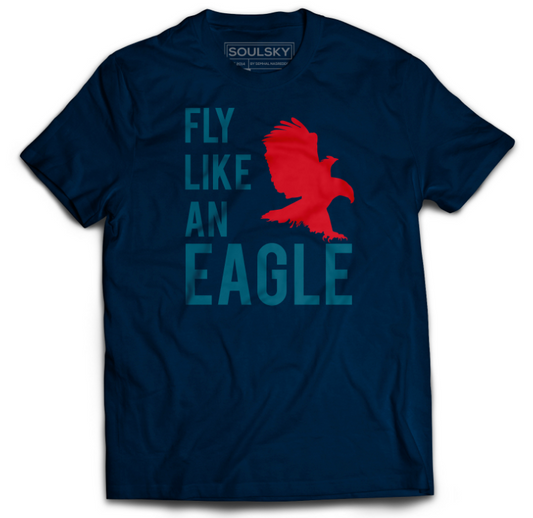 FLY LIKE AN EAGLE Tee (Navy Blue) - Kids