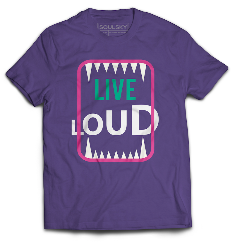 LIVE LOUD Tee (Purple) - Kids