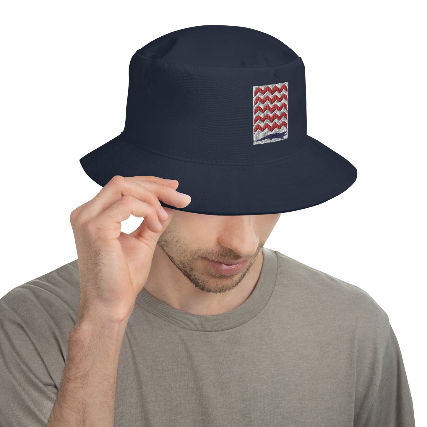 PATIENCE Bucket Hat - Navy Blue